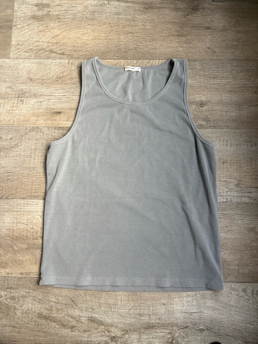 Marine Layer Men’s Grey Ribbed Tank Top Size Medium